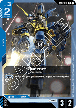 Gundam GD02-016 Barzam