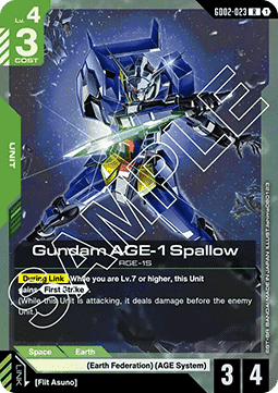 Gundam GD02-023 Gundam AGE-1 Spallow (Foil)