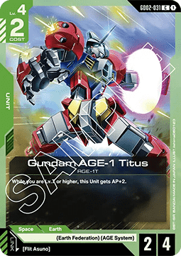 Gundam GD02-031 Gundam AGE-1 Titus