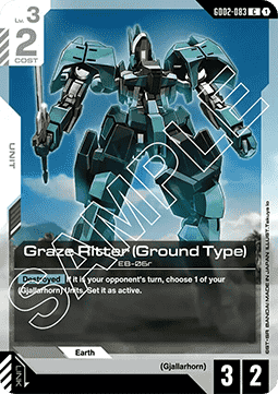 Gundam GD02-083 Graze Ritter (Ground Type)