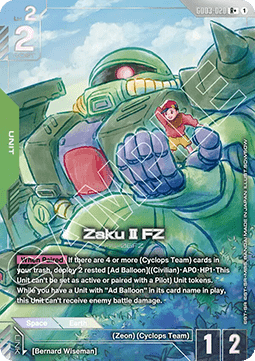 Gundam GD03-020 Zaku II FZ (Foil)
