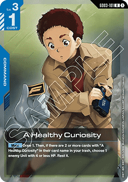 Gundam GD03-101 A Healthy Curiosity (Foil)