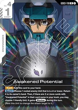Gundam GD03-118 Awakened Potential (Foil)