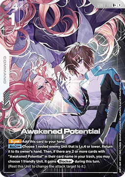 Gundam GD03-118 Awakened Potential (Foil)(CB)