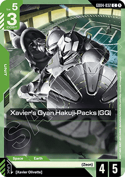 Gundam GD04-032 Xavier's Gyan Hakuji-Packs (GQ)