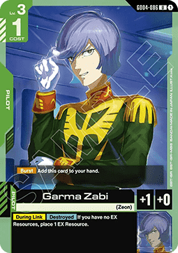 Gundam GD04-086 Garma Zabi