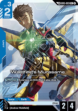 Gundam GD05-003 Waldfeid's Murasame (Foil)(CB)