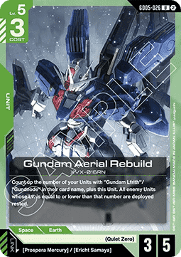 Gundam GD05-026 Gundam Aerial Rebuild