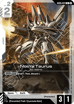 Gundam GD05-074 Noin's Taurus