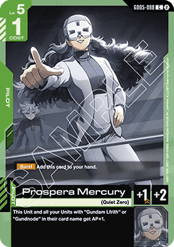 Gundam GD05-088 Prospera Mercury