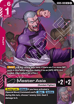 Gundam GD05-089 Master Asia (Foil)(CB)