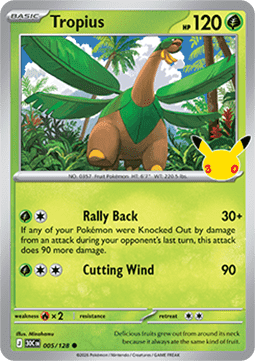 30th Celebration 005/128 Tropius (Holo)
