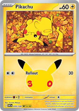 30th Celebration 035/128 Pikachu (Holo)