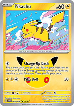 30th Celebration 042/128 Pikachu (Holo)