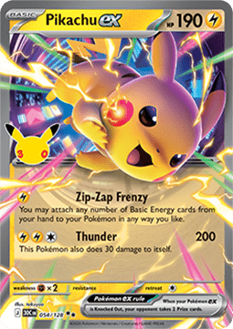30th Celebration 054/128 Pikachu ex