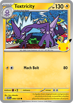 30th Celebration 059/128 Toxtricity (Holo)