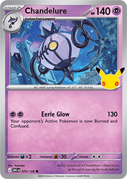 30th Celebration 075/128 Chandelure (Holo)
