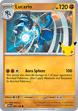 30th Celebration 083/128 Lucario (Holo)