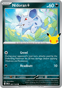 30th Celebration 087/128 Nidoran (F) (Holo)