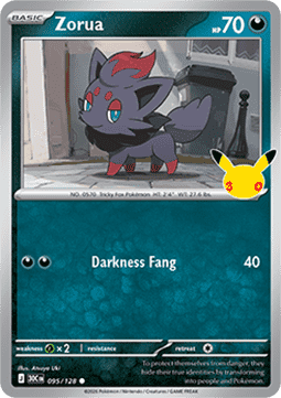 30th Celebration 095/128 Zorua (Holo)