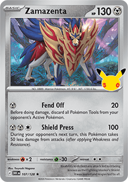 30th Celebration 107/128 Zamazenta (Holo)