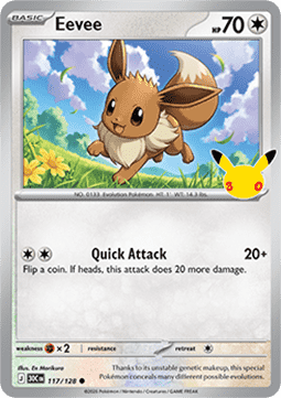 30th Celebration 117/128 Eevee (Holo)