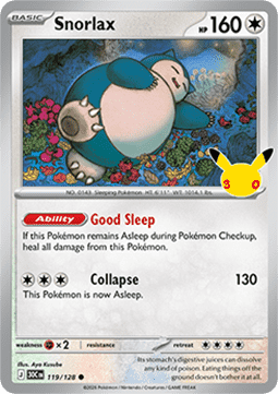 30th Celebration 119/128 Snorlax (Holo)