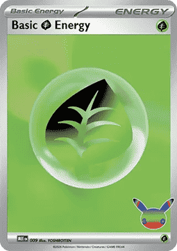 30th Celebration MEE009 Basic Grass Energy (Reverse Holo)