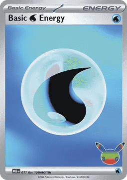 30th Celebration MEE011 Basic Water Energy (Reverse Holo)