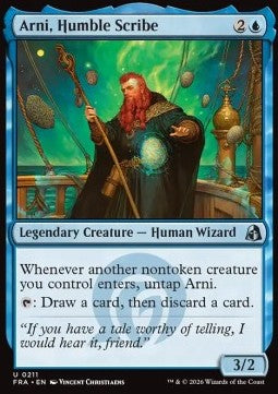 Reality Fracture 0211 Arni, Humble Scribe (Foil)