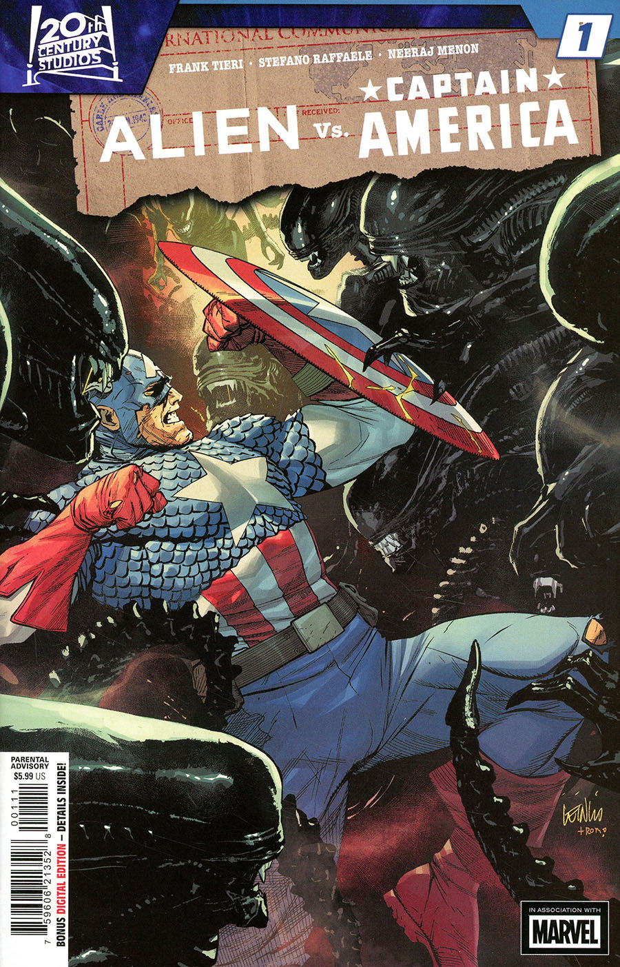 Alien Vs. Captain America #1 Marvel Comics (2025)