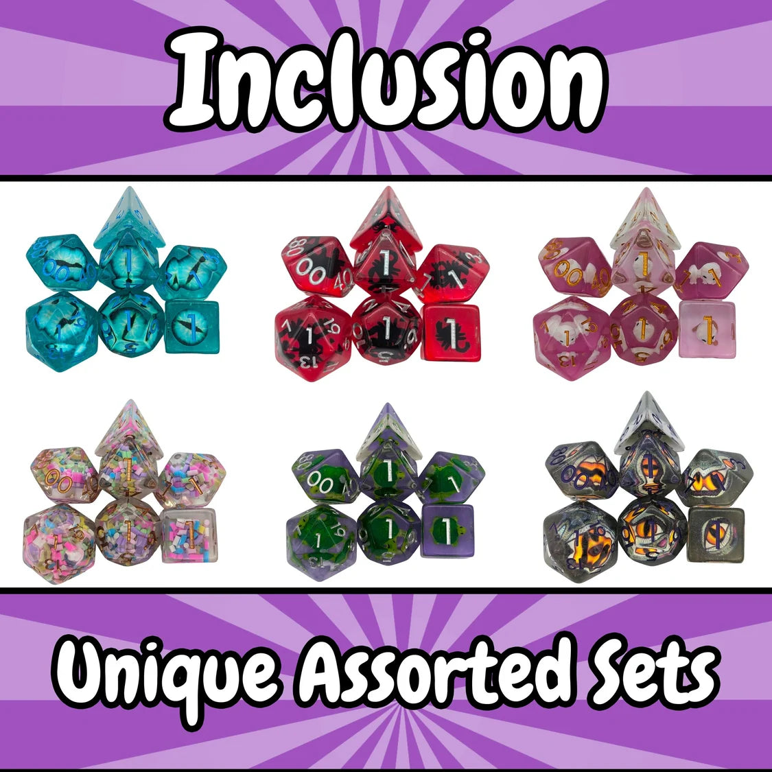 Assorted Filled Dice Set