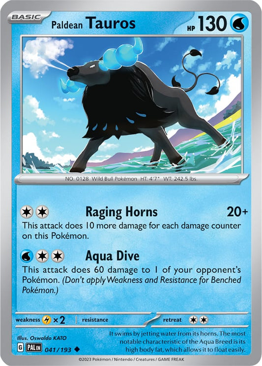 Paldea Evolved 041/193 Paldean Tauros (Reverse Holo)