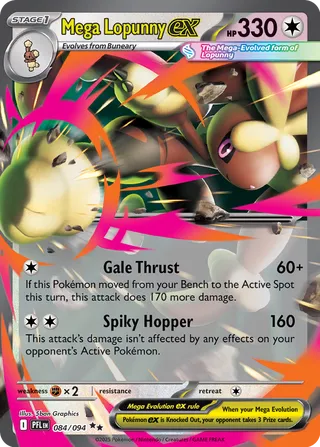 Phantasmal Flames 084/094 Mega Lopunny ex
