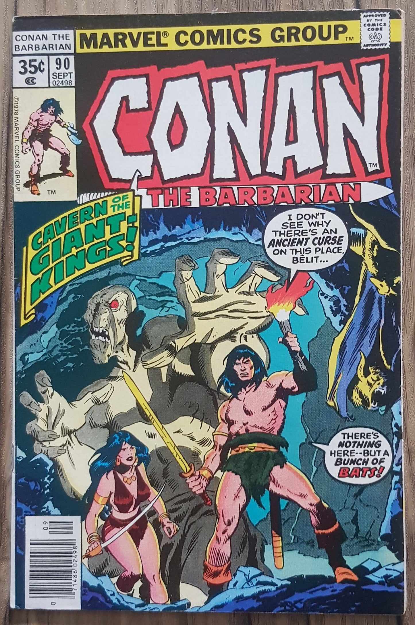 Conan the Barbarian #90 Marvel Comics (1970)