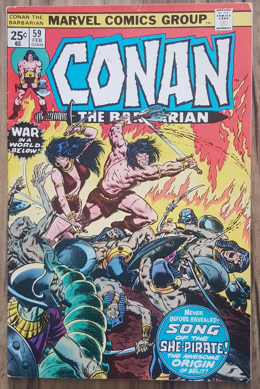Conan the Barbarian #59 Marvel Comics (1970)
