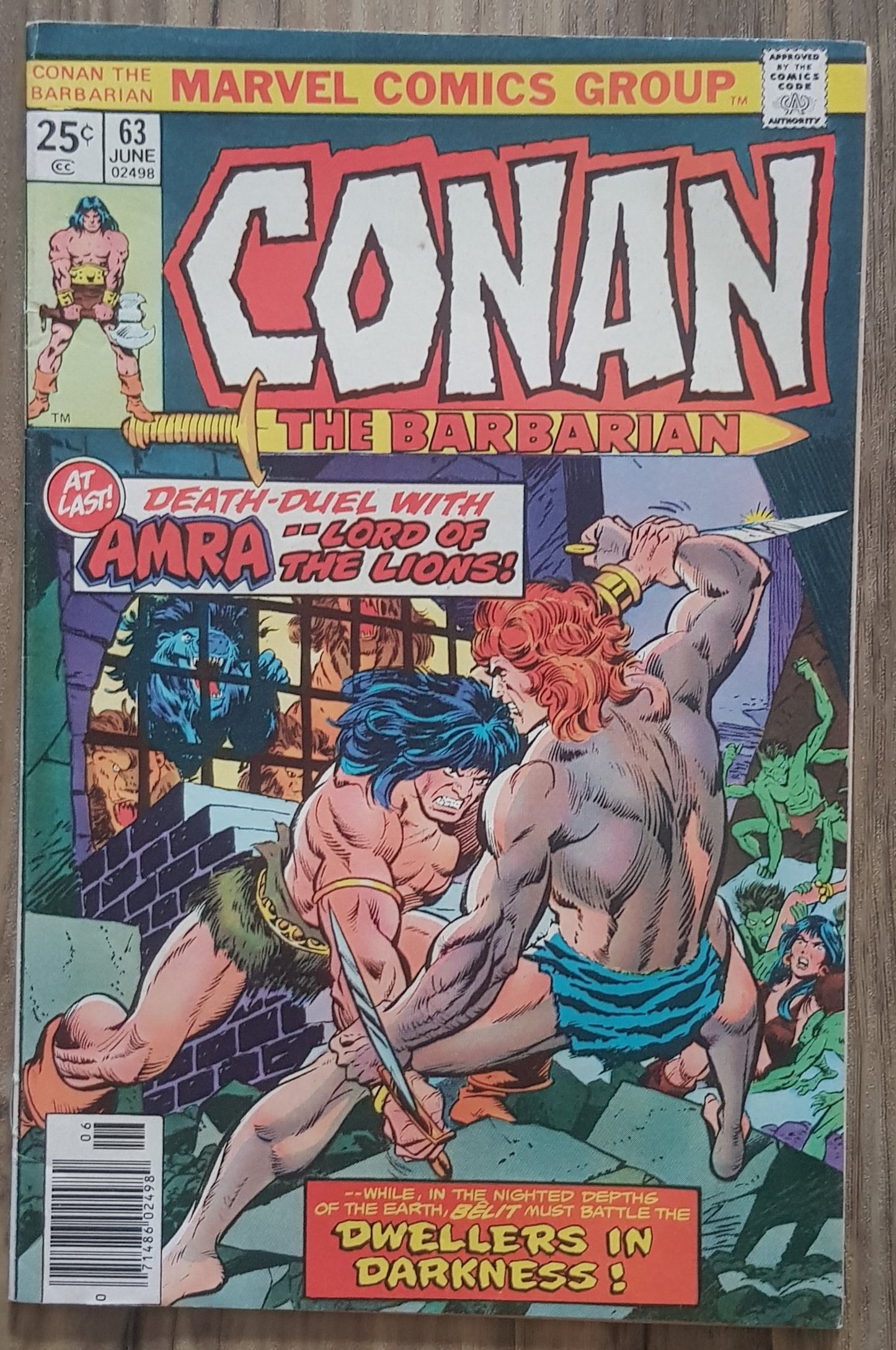 Conan the Barbarian #63 Marvel Comics (1970)
