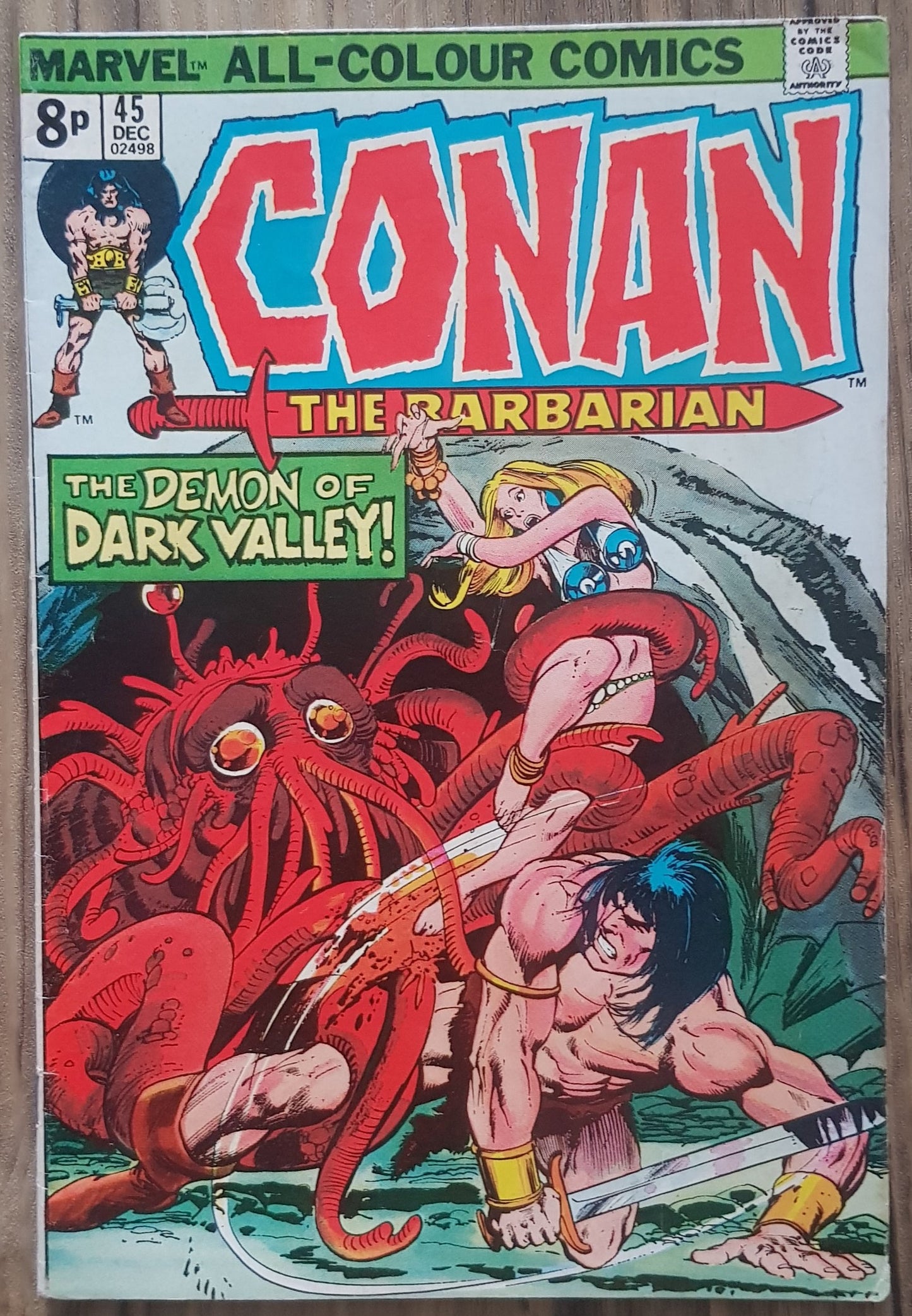 Conan the Barbarian #45 Marvel Comics (1970)
