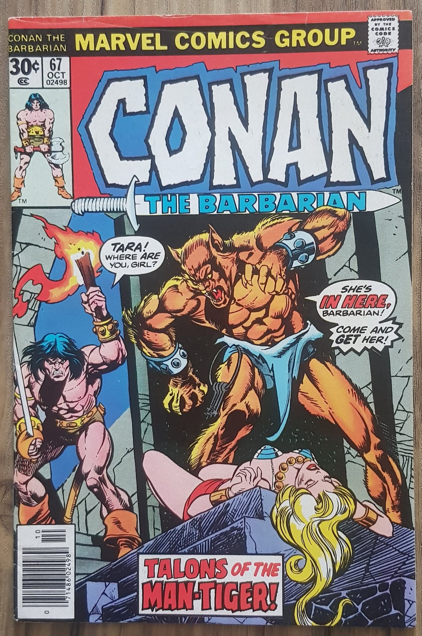 Conan the Barbarian #67 Marvel Comics (1970)