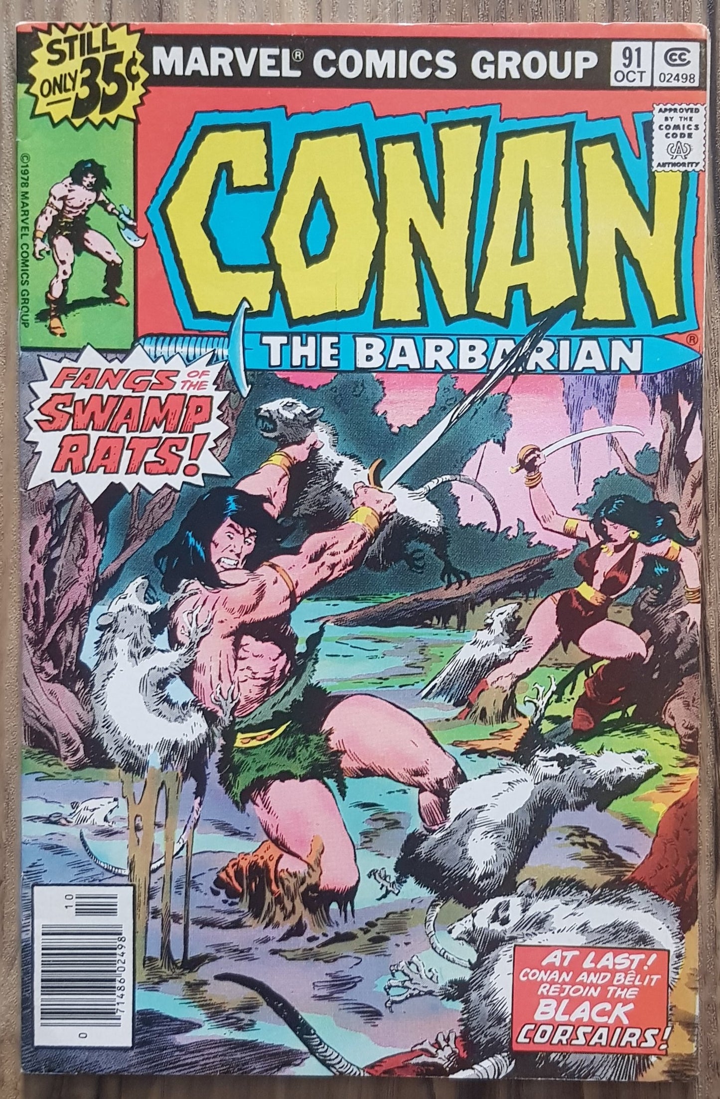 Conan the Barbarian #91 Marvel Comics (1970)