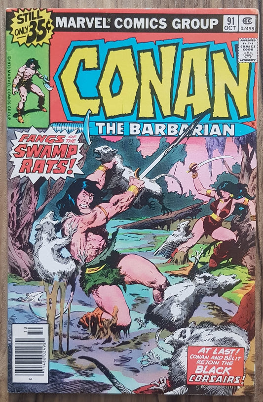 Conan the Barbarian #91 Marvel Comics (1970)