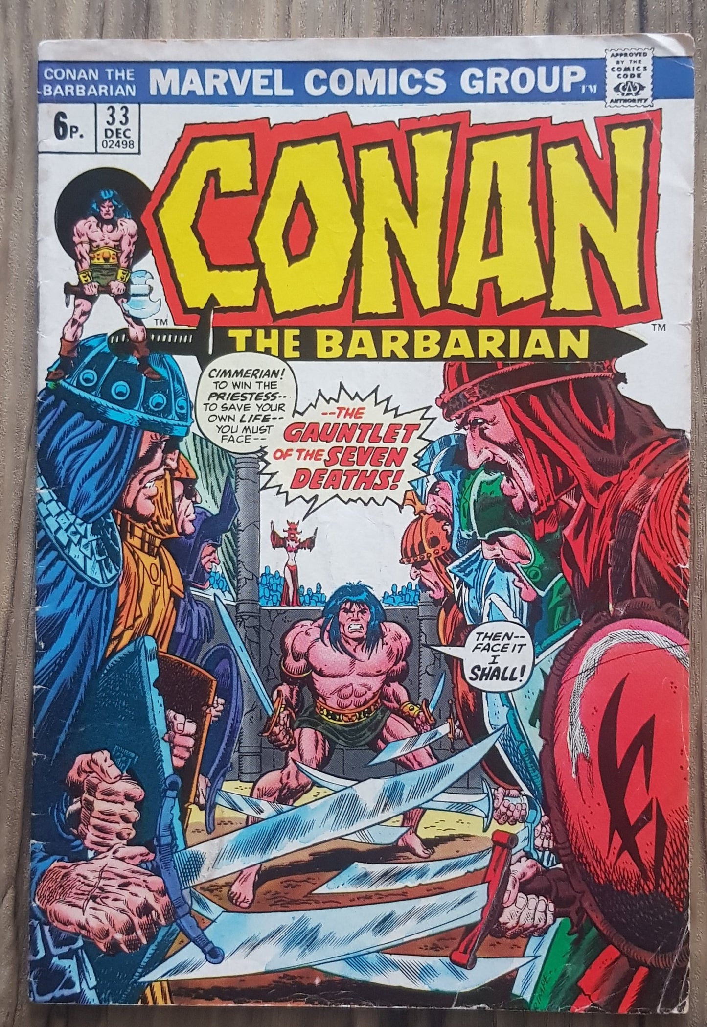 Conan the Barbarian #33 Marvel Comics (1970)