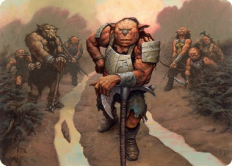 Adventures in the Forgotten Realms Art Series 30/81 Hoblin Bandit Lord - Mark Zug