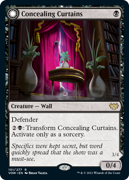 Innistrad: Crimson Vow 101/277 Concealing Curtains//Revealing Eye