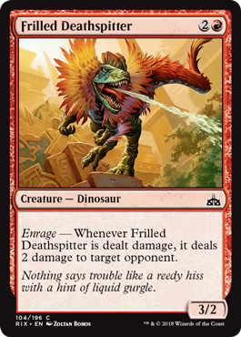Rivals of Ixalan 104/196 Frilled Deathspitter