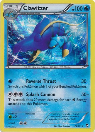 Furious Fists 024/111 Clawitzer (Holo)