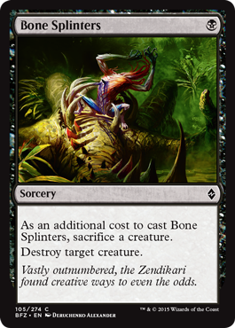 Battle for Zendikar 105/274 Bone Splinters