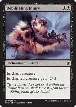 Khans of Tarkir 068/269 Debilitating Injury