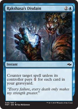 Fate Reforged 045/185 Rakshasa's Disdain