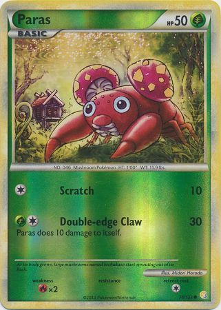 HeartGold & SoulSilver 076/123 Paras (Reverse Holo)
